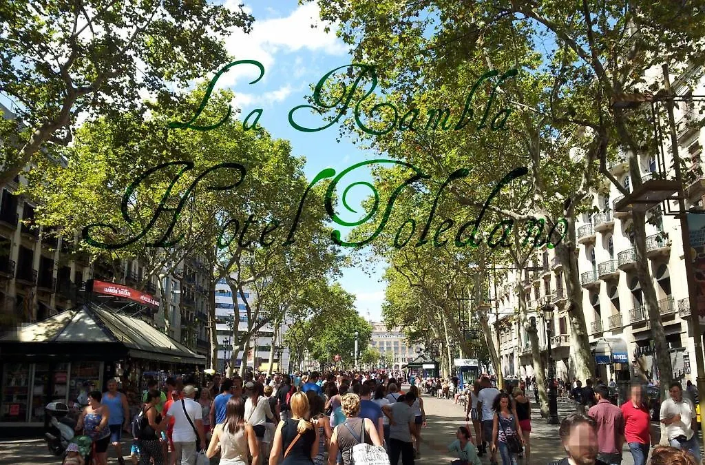 Hotel Toledano Ramblas Barselona İspanya
